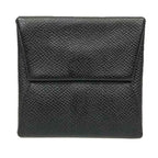 Hermes Bastia Coin Case Porte Monnaie Leather Black