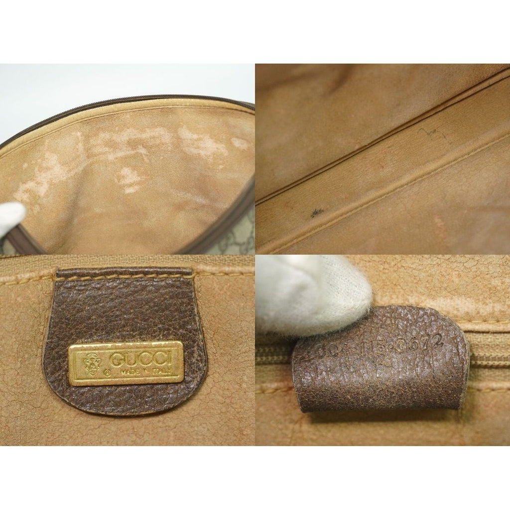 Gucci Vintage GG Supreme Clutch Beige — view 9