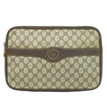Gucci Vintage GG Supreme Clutch Beige