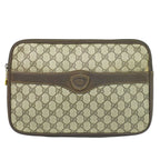 Gucci Vintage GG Supreme Clutch Beige