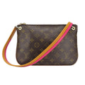 Louis Vuitton Shoulder Bag Loretta Monogram Leather Hot Pink Brown