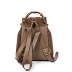 Gucci Mini Bamboo Backpack Brown Suede Leather — view 5