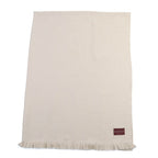 Gucci Wool Silk GG Jacquard Large Blanket Shawl Beige 135 180 cm