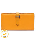 Hermes Wallet Silver Veau Epsom Bearn Soufflet