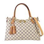 Louis Vuitton Damier Azur Lymington 2-Way Tote Shoulder Bag White