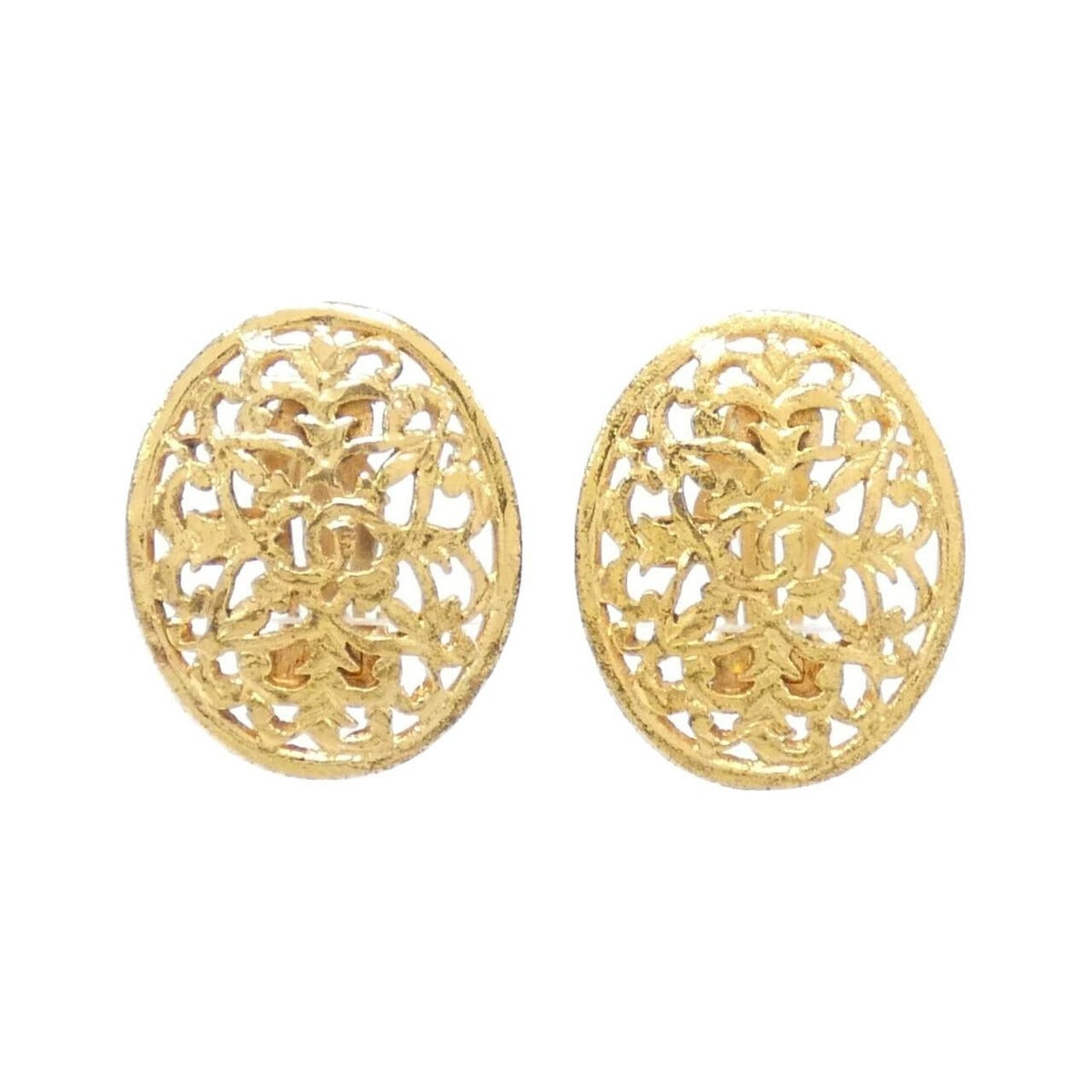 Chanel Vintage Earrings Gold