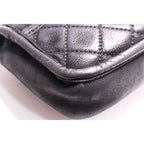 Chanel Quilted Leather Chain Shoulder Bag Pouch — view 4