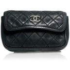 Chanel Quilted Leather Chain Shoulder Bag Pouch