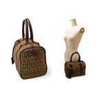 Fendi Bag Mini Boston Zucca Pattern 8 Bl068 Khaki Brown — view 2