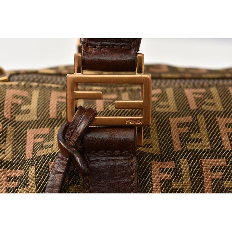 Fendi Bag Mini Boston Zucca Pattern 8 Bl068 Khaki Brown — view 6