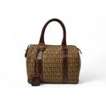 Fendi Bag Mini Boston Zucca Pattern 8 Bl068 Khaki Brown