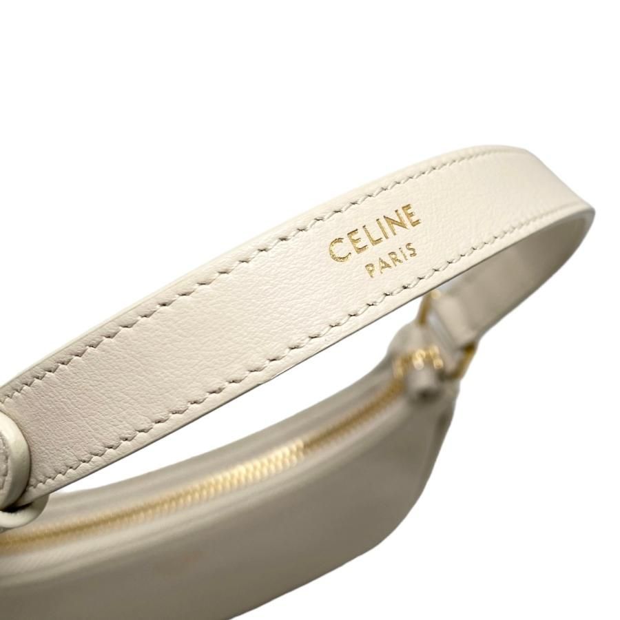 Celine Handbag Smooth Calfskin Mini Bag Beige Gold Hardware — view 7