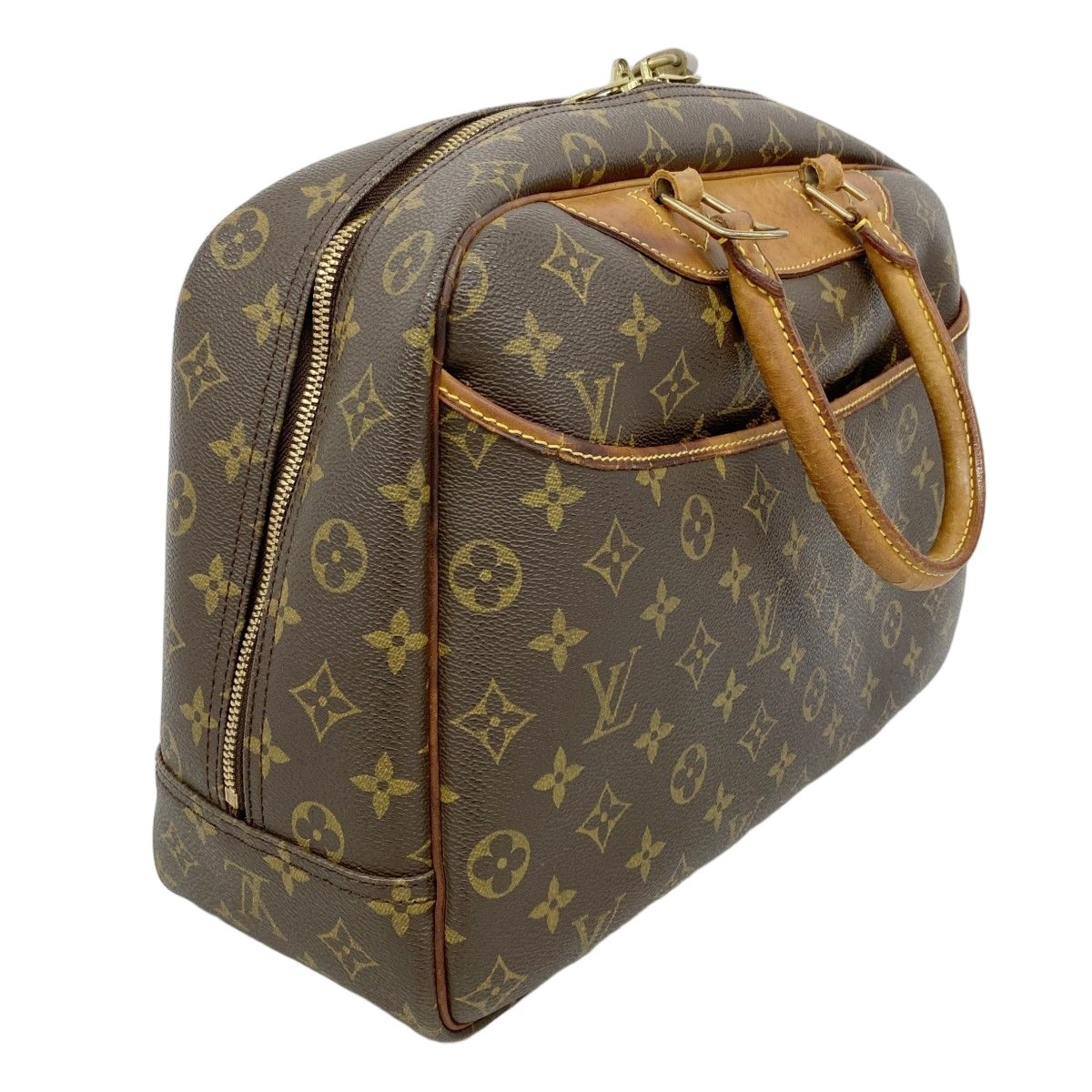 Louis Vuitton Handbag Monogram Deauville Brown — view 2