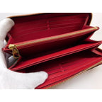 Louis Vuitton Monogram Empreinte Zippy Wallet Red — view 4