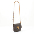 Louis Vuitton Shoulder Bag Monogram Saint-Cloud Cracks in the Folds Inside