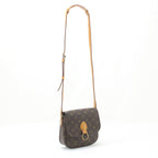 Louis Vuitton Shoulder Bag Monogram Saint-Cloud Cracks in the Folds Inside