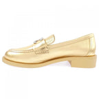 Chanel Shoes Loafers Gold — view 2