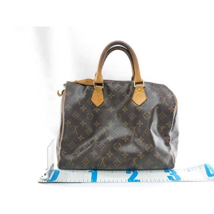 Louis Vuitton Handbag Speedy 35 Brown Monogram Canvas Mini — view 2