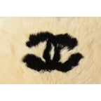 Chanel Bangle Rabbit Fur Coco Mark Cufflinks Bracelet Wristband — view 5