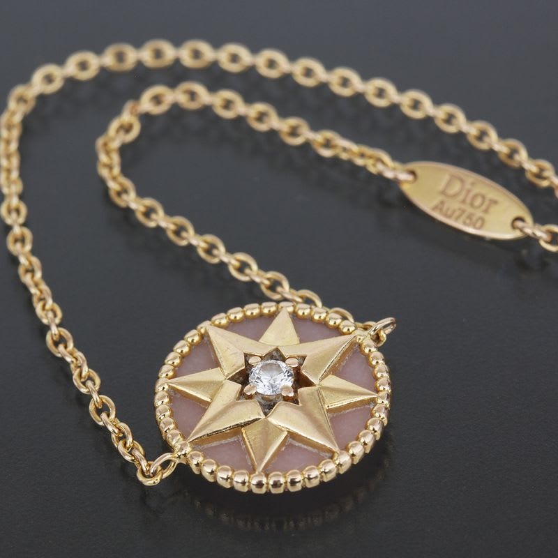 Dior Rose De Van Bracelet Diamond Opal 18K Pink Gold E1799 — view 2