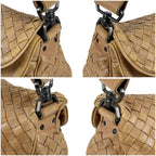 Bottega Veneta Intrecciato Leather Mini Shoulder Bag Beige Hobo — view 4
