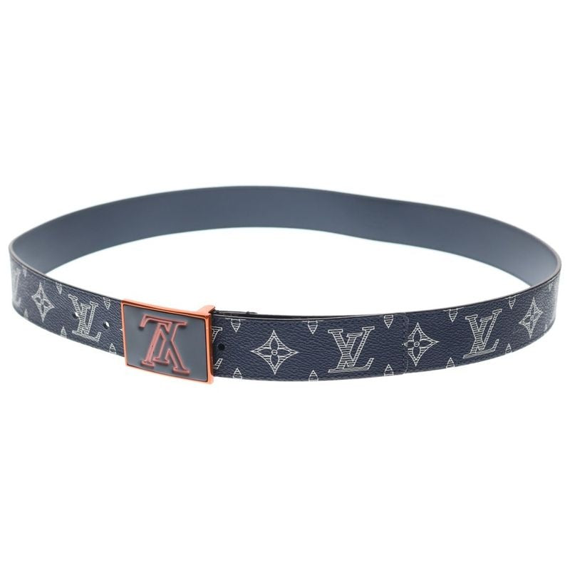 Louis Vuitton Sainteur Metropole Monogram Canvas Belt Navy Leather M0049 — view 2