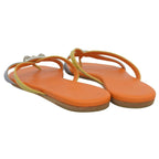 Hermes Silver Hardware Medor Leather Flat Thong — view 2