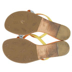 Hermes Silver Hardware Medor Leather Flat Thong — view 3