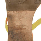 Hermes Silver Hardware Medor Leather Flat Thong — view 5