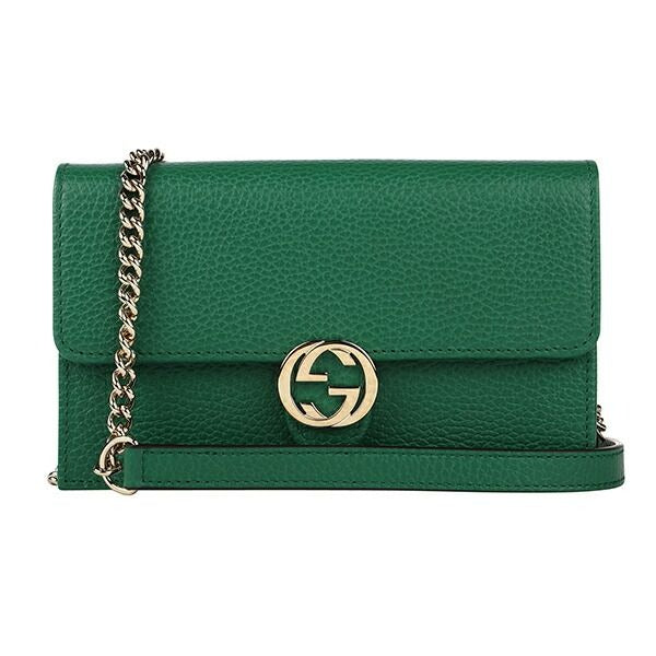 Gucci Shoulder Bag Dollar Calf Green