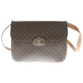 Celine Macadam Triomphe Leather Shoulder Bag Brown