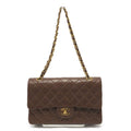 Chanel Shoulder Bag Quilted 25 Lambskin Brown