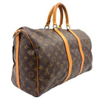 Louis Vuitton Keepall Bandouliere 45 Monogram Leather Brown Light Boston — view 2