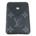 Louis Vuitton Card Case Holder Magnet Monogram Eclipse Canvas Black