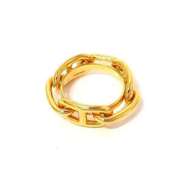Hermes Chaine D'ancre Lucade Legato Scarf Ring Closure Gold — view 2