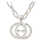 Gucci SV 925 Interlocking G Chain Necklace