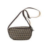 Fendi Sam Crossbody Brown Zucchino Canvas — view 5