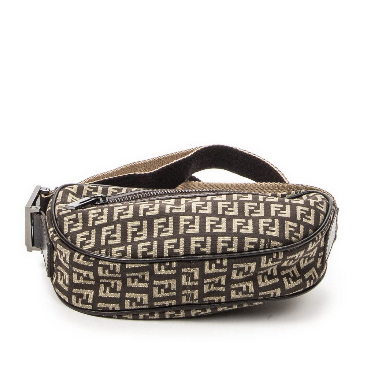 Fendi Sam Crossbody Brown Zucchino Canvas — view 6