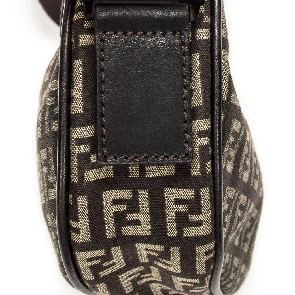 Fendi Sam Crossbody Brown Zucchino Canvas — view 7