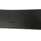 Gucci Interlocking Buckle Belt GG Black Leather — view 5