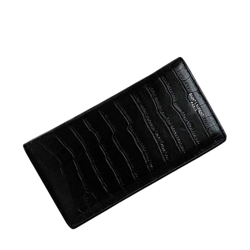 Saint Laurent Folding Long Wallet Black