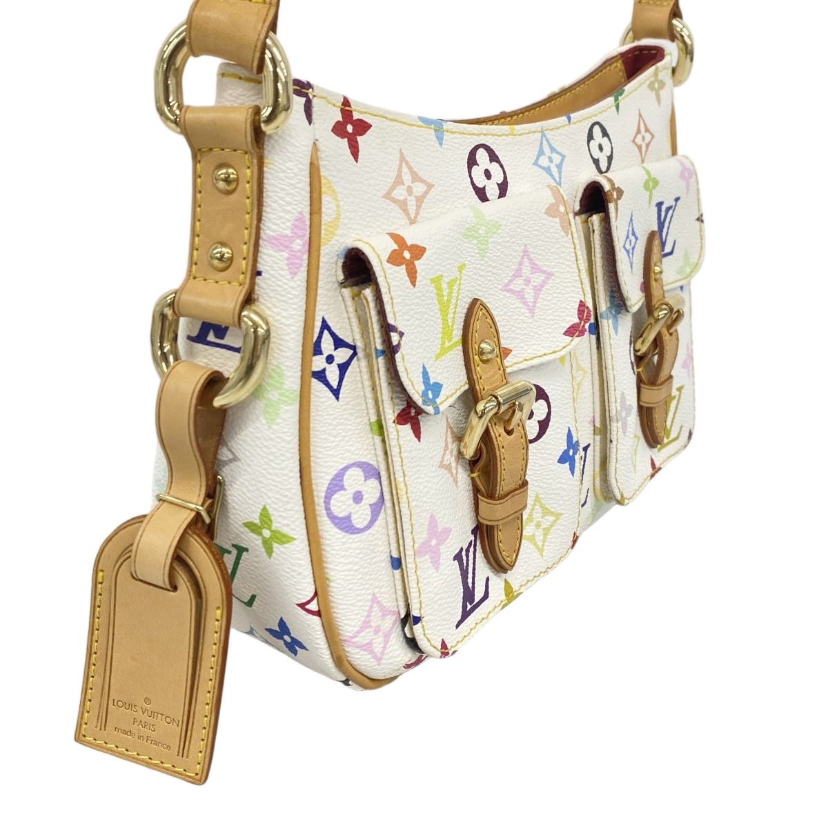 Louis Vuitton Shoulder Bag Monogram Multicolor Lodge PM Blanc — view 2