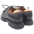 Gucci Leather Web Stripe Tyrolean Shoes Deck Black 7 Handbag — view 6