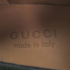 Gucci Leather Web Stripe Tyrolean Shoes Deck Black 7 Handbag — view 7