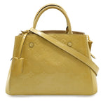 Louis Vuitton Monogram Vernis Montaigne BB 2-Way Shoulder Bag Patent Dune