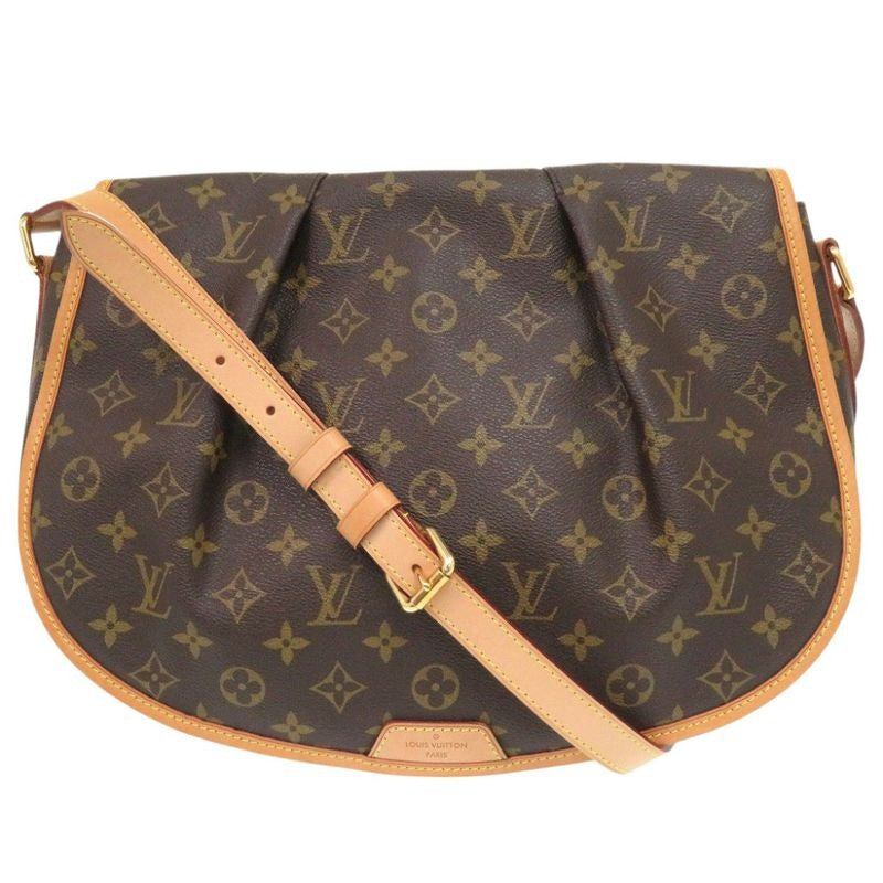 Louis Vuitton Menilmontane MM Monogram Brown Shoulder Bag 0940