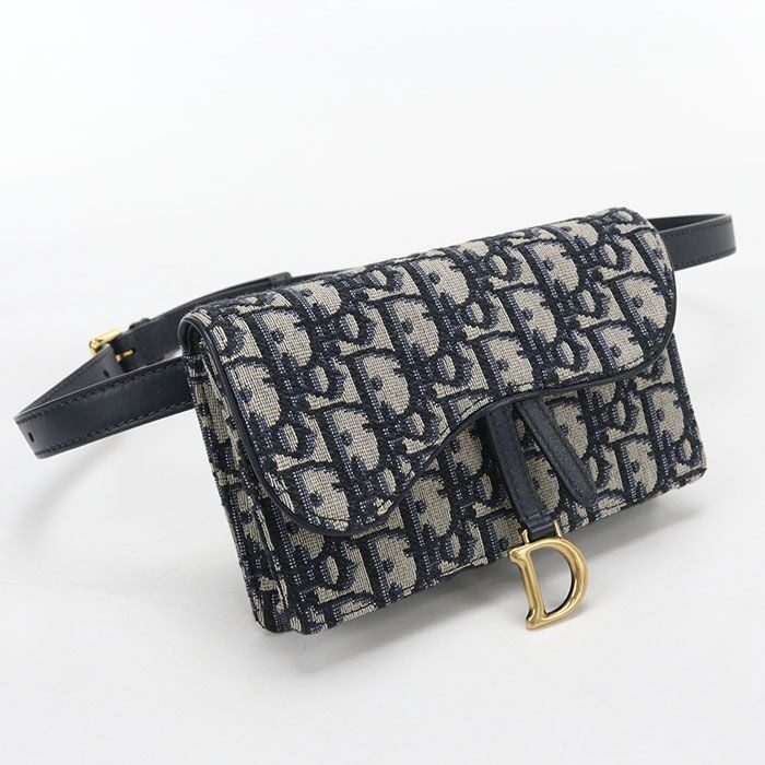 Dior Belt Pouch Saddle Bag Jacquard