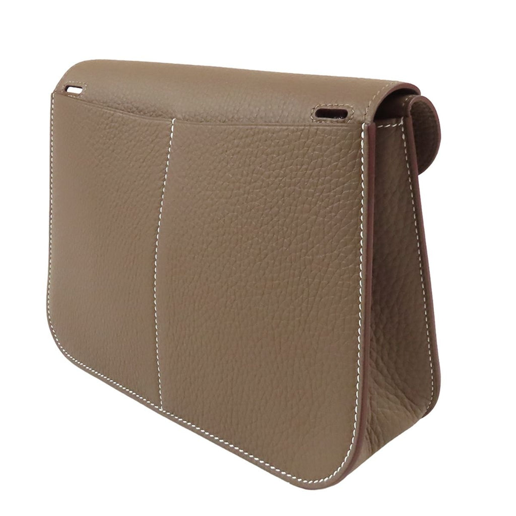 Hermes Halzan 25 Etoupe Silver Taurillon 2-Way Shoulder Bag — view 2