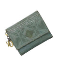 Christian Dior Trifold Wallet Gray Lady Cannage