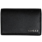 Gucci Logo Card Case Leather Black